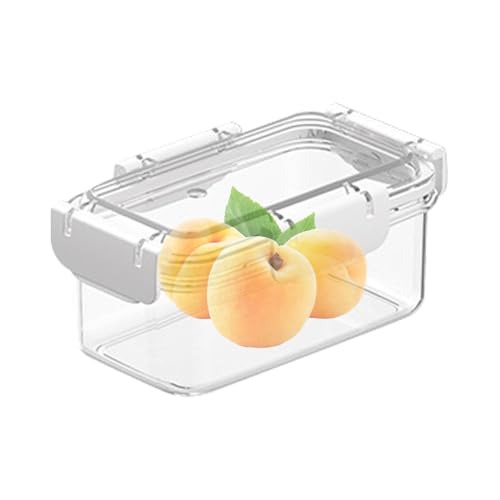 Clear Fruit Organizer for Refrigerator, Vegetable Storage Containers for Fridge and Freezer, Multifunctional Meal Prep and Lunch Box with Lids, Fresh Produce Keeper for Home Kitchen Organization
