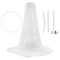Rideaux De Lit à Baldaquin Blanc Pour Chambre De Bébé En Tulle Pour Chambre De Bébé Fille, Décoration à Baldaquin Pour Lit à Baldaquin Et Berceau - France