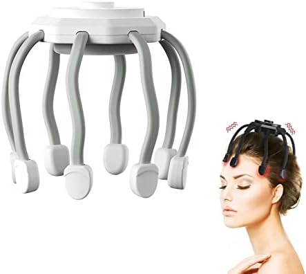 PUNICS SonoHome Ultra Scalp Massager, 2023 New Electric Scalp Massager with 3 Modes, 360 Degree Head Massager, Cordless Portable Ultra Scalp Massager for Stress Relax (White)