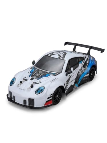 Image of RC Drift Racing Car Red - High Speed Remote Control Drift Car with 2.4GHz Wireless Controller, USB Rechargeable, Durable Body, Includes Extra Wheels & Cones - RC Car for Kids & Adults
