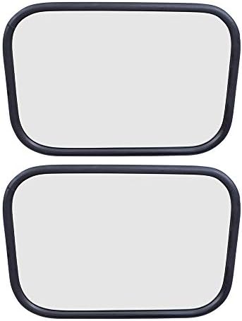 Brock Replacement Set Universal Tow Side Mirrors 7.5 x 10.5 Camper Style Trailer Towing Stainless Steel Housing Compatible with 78-86 GM Pickup Truck 998905