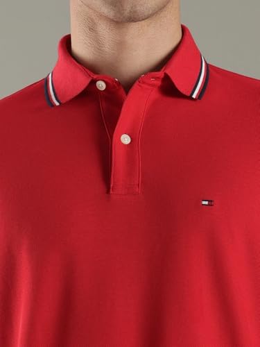 Image of Tommy Hilfiger Men Polo Cotton Regular Fit Shirt