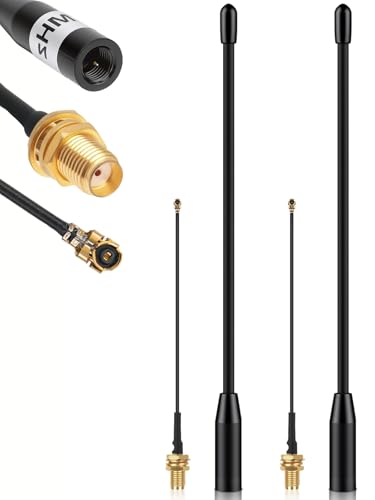 2 Pack 868-MHz Antenne, 10dBi Gain für Meshtastic LoRa Long Range Soft Whip-Antenne, 17 cm Omni SMA-Stecker, schwarz