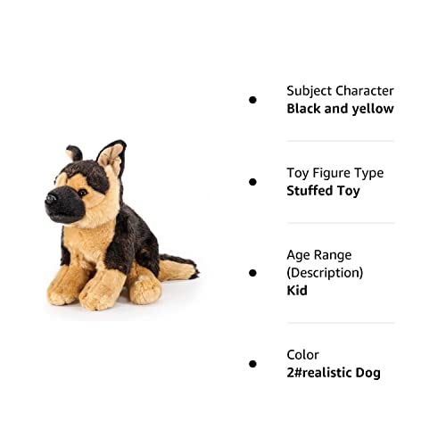 Vanlinny German Shepherd Stuffed Animal Dog, 16″ Soft Realistic Stuffed Dog Toy For Kids, Huggable And Non-Shedding Plush Dog For Baby, Birthday Gift For Mom/Boys/Girls/Women #TOP6