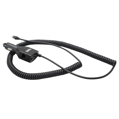Uniden LRDACRJ1148, 12-Volt DC Power Adapter Coiled Cord for Uniden R8w, R8, R7, R4w, R4 Radar Detectors