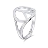Open-Symbol-World-Peace-Sign-Ring-For-Teen-For-Women-925-Sterling-Silver-Spilt-Shank-Band Bling Jewelry Open Symbol World Peace Sign Ring For Teen For Women .925 Sterling Silver Spilt Shank Band