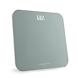Rowenta Classic 2.0, Bilancia con Schermo Invisibile LED Facile da Leggere, Capacità 180kg, Design Moderno e Funzioni Intelligenti, AutoAccensione e Spegnimento Automatico, Colore Eucalipto, BS1903V0