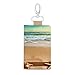 RLDOBOFE Ocean Beach Theme Leather Key Case,Fashionable Credit Card Holder Slim Multi Card Keychain Pouch Travel Portable Keychain Wallet