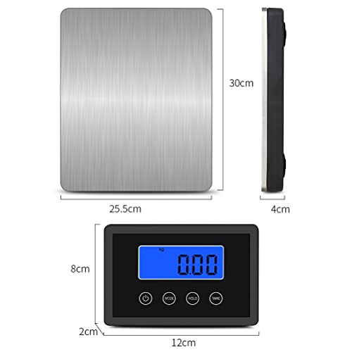 Báscula digital postal para cocina 180kg acero inoxidable miniatura 4