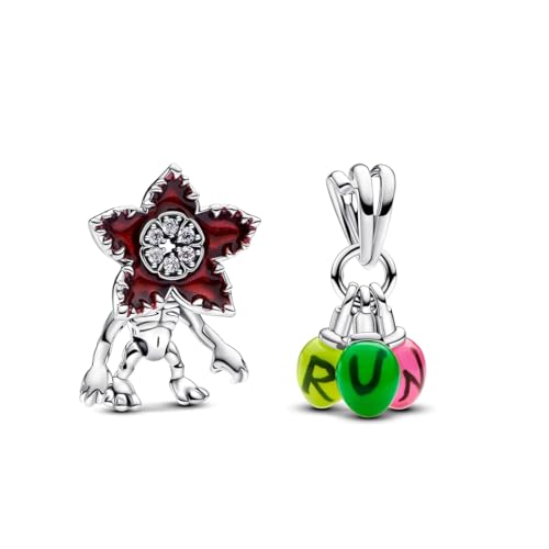 Vegaine Flower and RUN Charms for Bracelet 925 Sterling Silver Bead Charm for Women Jewelry Present
