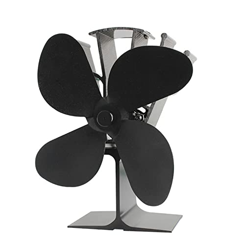WANGCL Mixtric Stove Fan, Log Burner Fan Silent 4 Vanes stoves Fan chimney fan fireplace appliance hot air circulation - Image 2