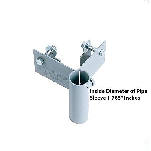 Tommy Docks Outside Corner Bracket 2 Pack - Normal Duty Steel Stationary Dock Connector Piece - Powder Coated Boat Dock Hardware Part #TOP1