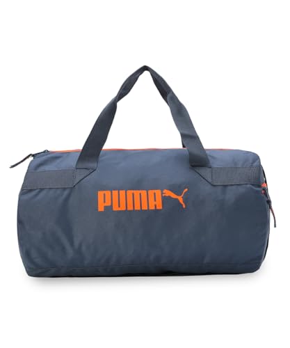 Image of Puma Polyester Barrel Carry On Luggage Gym Bag, Cyber Yellow (9101202), 25 Centimeters