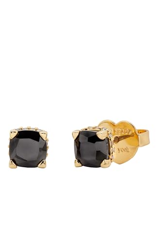 kate spade new york Little Luxuries 6mm Square Studs, Jet, One Size