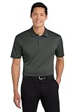 Port Authority Silk Touch Performance Polo Shirt, Steel Grey, L