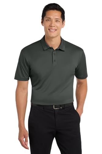 Port Authority Silk Touch Performance Polo Shirt, Steel Grey, L