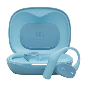 JBL Sense Lite kabellose Open-Ear-Kopfhörer mit Ohrbügel-Design und Luftleitung, JBL OpenSound-Technologie, 32 Stunden Spielzeit, IP54 Wasser-/Staubschutz, kompatibel mit JBL Headphones App, Blau