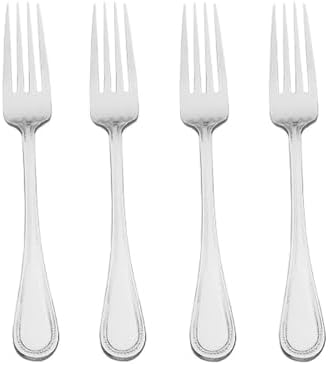 Wallace Continental Bead 18/10 Stainless Steel Dinner Fork (Set o...