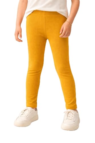Image of Amazon Brand - Symbol Girl's Cotton Ribbed Stretchable Leggings | Ankle Length | Aged 2-14 Years