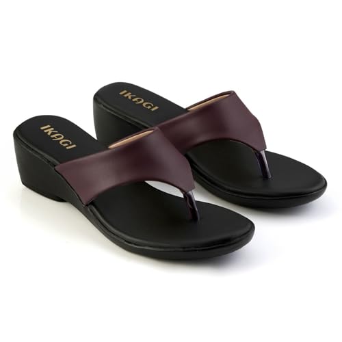 Image of IKAGI Casual & Formal slippers | Stylish chappal for women | Comfortable & Stylish Wedges sandals for women & Girls