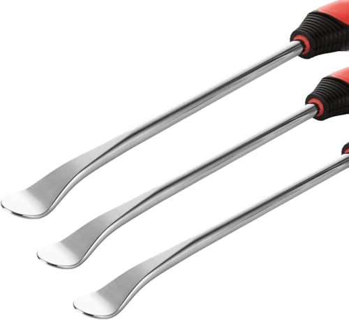Image of 14.5 inch Tire Spoon Lever Iron Tool, Motorcycle Bike Professional Tire Changing Kit,with 3 Pcs Rim Protectors,Repair Tool Kit,39-Piece Tire Levers Set, Tire Changing Tool