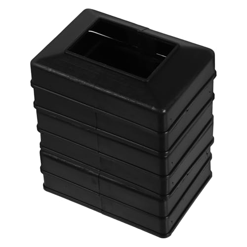 OATIPHO Falda de Poste de Plástico ABS 40X60 MM 6 Piezas Tapas Decorativas para Postes de Cerca Protectores Inferiores para Barandillas en Terrazas y Balcones