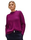 Unifarbe STREET ONE Damen A302380 Strickpullover, Magenta pink, 42