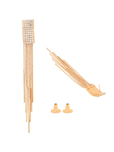 Yellow Chimes Earrings for Women and Girls | Fashion Crystal Dangler | Long Danglers Earrings | Accessories Jewellery for Women | Birthday Gift for Girls and Women Anniversary Gift for Wife