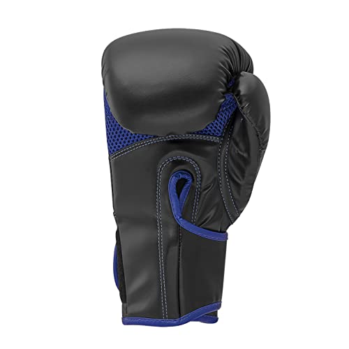 Adidas Boxing Gloves - Hybrid 80 - For Boxing, Kickboxing, Mma, Bag, Training & Fitness - Boxing Gloves For Men & Women - Weight (10 Oz, Black/Blue) #TOP2