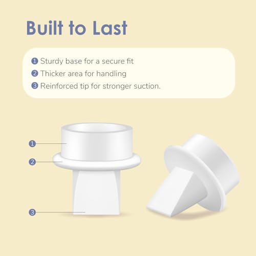 Image of Maymom Pump Valve (2nd Generation) for Lansinoh Breast Pumps Signature Pro /Smartpump /Manual Breast Pumps. Replace Lansinoh Pump Valves.