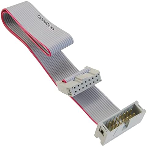 CablesOnline, 12-inches 14-Pin (2x7) 2.54mm-Pitch IDC 10-Wire Flat Ribbon Extension Cable, FR-1412M Cover