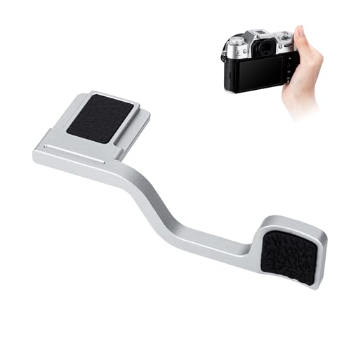 JJC �T���O���b�v �T�����X�g Fujifilm Fuji X-T50 XT50 �J�����K�p �����ȒP �}�C�N���t�@�C�o�[���U�[&�V���R���p�b�h�t�� �J�����z�[���h�������߂� �V���o�[