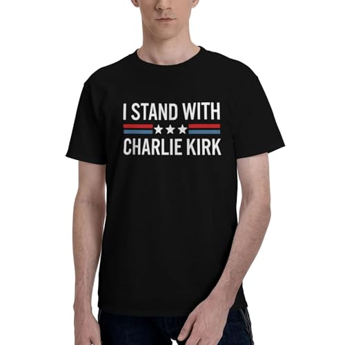 I Stand with Charlie Kirk T-Shirt Funny Premium Tee