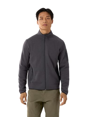 Arc'teryx Covert Cardigan Men's | Our Iconic Technical Fleece Cardigan - Redesign | Black Heather II, X-Large