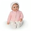 The ashton drake galleries little ellie tiny miracles lifelike baby girl doll realistic hand rooted hair fully poseable with soft realtouch vinyl skin and bean bag body ages 3 and up 10 inches  urban country home decor