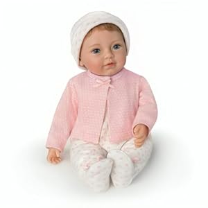 The Ashton Drake Galleries Little Ellie Tiny Miracles Lifelike Baby Girl Doll Realistic Hand Rooted Hair Fully Poseable with Soft RealTouch Vinyl Skin and Bean Bag Body Ages 3 and Up 10 Inches