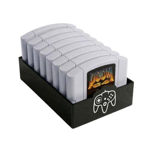 Image of Skywin N64 Game Storage - N64 Game Holder Fits and Organizes N64 Cartridges - Simple and Stylish Design to Show Off Your Game Collection