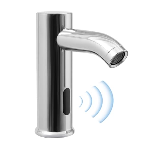 OUBUBY Automatische Sensor Armaturen, Berührungslose Intelligente Infrarot Sensor Armaturen Waschbecken Armaturens Geeignet für Zuhause Restaurant Hotel Badezimmer