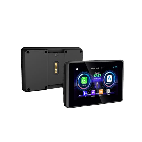 Wireless CarPlay & Android Auto Motorrad Display 5 Zoll für BMW mit Original-Navigationshalterung, 1024×600 IPS, Bluetooth 5.0, IP67, für R1250GS R1200GS F900GS F850GS S1000XR