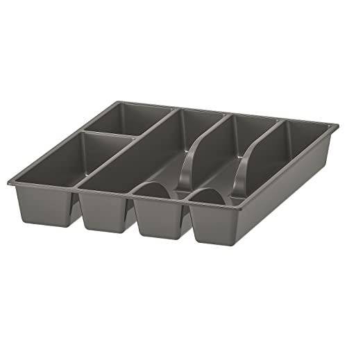 Ikea - Racional variera cubiertos bandeja gris (31x26cm) cajón movible