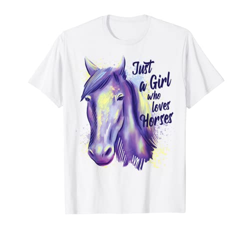 Solo una chica que ama los caballos - Pony Girl - Horse Girl Camiseta