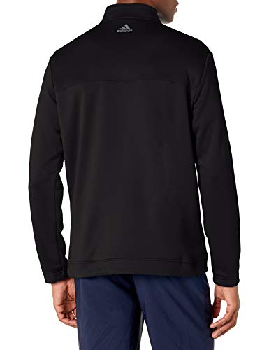 Adidas Golf Men's Club Recycled Polyester Quarter Zip Pullover, Black, 2 Extra Large #TOP1