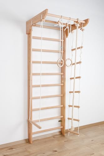 Sprossenwand, Klettergerüst Kinder-2-240 Turnwand, Gym, Indoor...