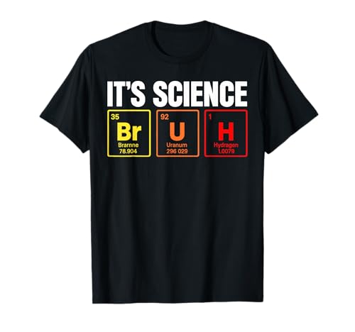 Vintage It's Science Bruh Meme Periodic Table of Elements T-Shirt