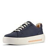 Clarks Women's Hollyhock Walk Sneaker, Navy Nubuck, 9 Wide