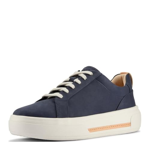 Baskets de marche Clarks femme en nubuck bleu marine, pointure 37.5