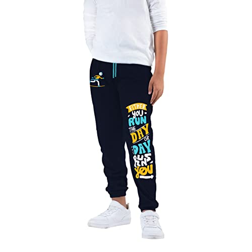 Image of KYDA KIDS Boy's Regular Fit Mid Rise 100% Cotton Track Pant - (Pack of 2)