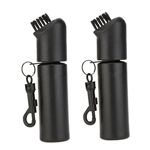 GALPADA 2Pcs Golf Club Cleaning Brush with Bottle Portable Plastic Spray Brush for Clubs and Balls Easy to Carry Golf Accessories