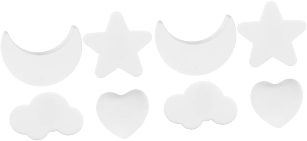 DOITOOL 8pcs Boys and Girls Dresser Knobs Adorable Door Pulls for Girls Love Safe and Smooth Nursery Handles for Wardrobe and Cabinet Decor