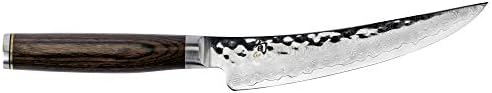Shun Cutlery Premier Boning & Fillet Knife 6”, Easily Glides Through Meat and Fish, Authentic, Handcrafted Japanese Boning, Fillet and Trimming Knife,Silver